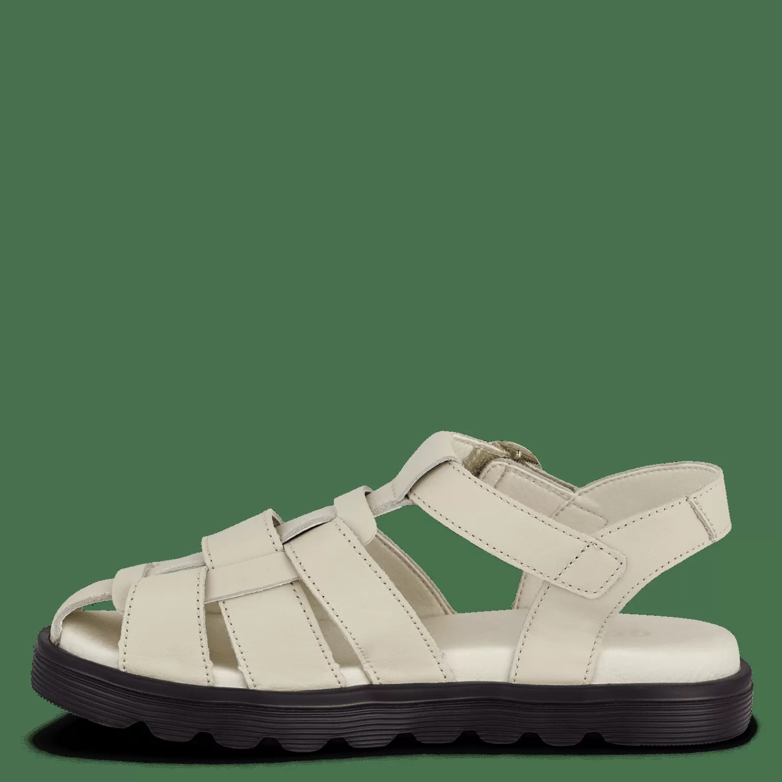 Sandaler Med Flad Sål>Green Comfort Allow Asta - Cream White