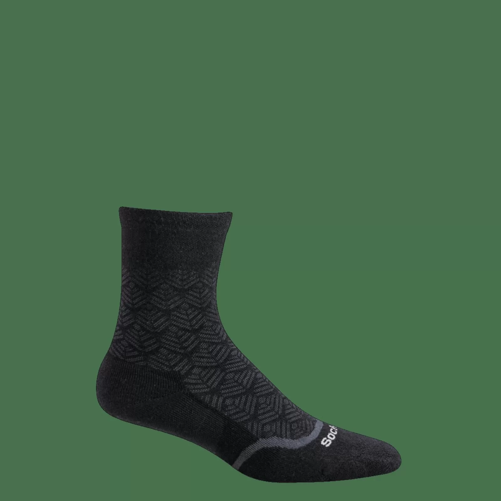 Strømper>Green Comfort Bunion Crew (Dame) - Sw Black Solid