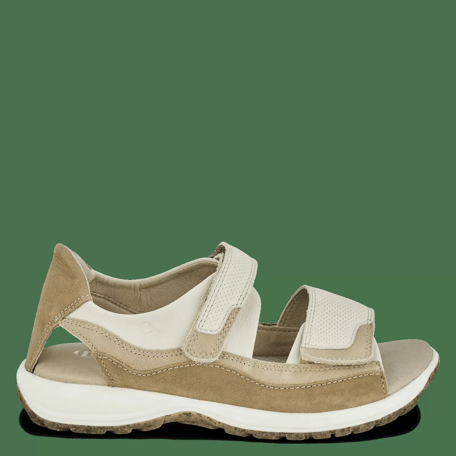 Sandaler Med Flad Sål>Green Comfort Camino Caja - Cream White