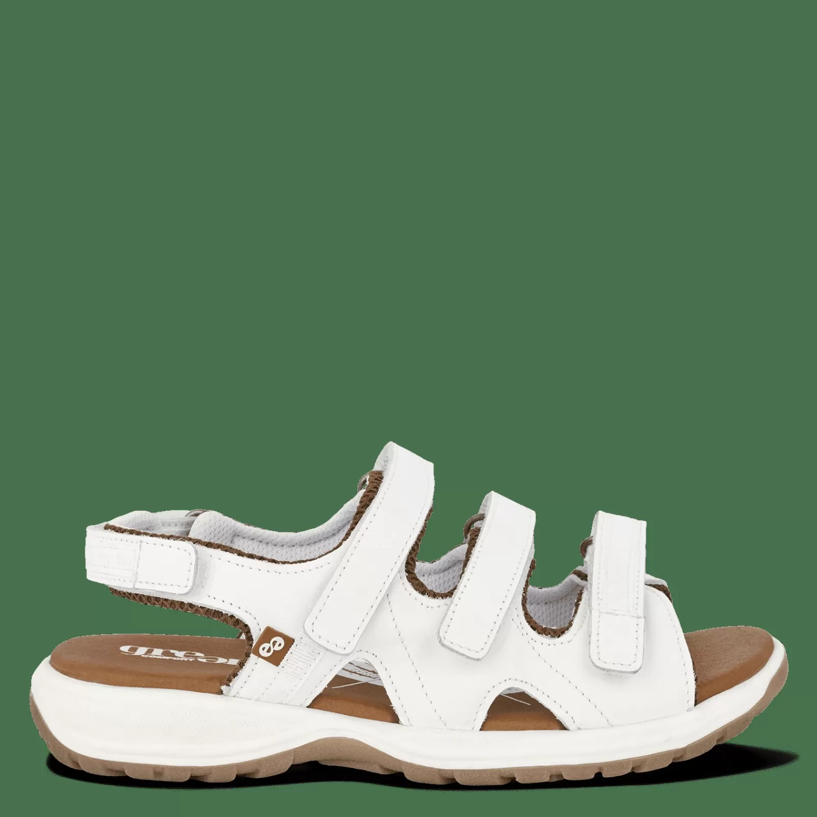 Vandresandaler>Green Comfort Camino Citha - White