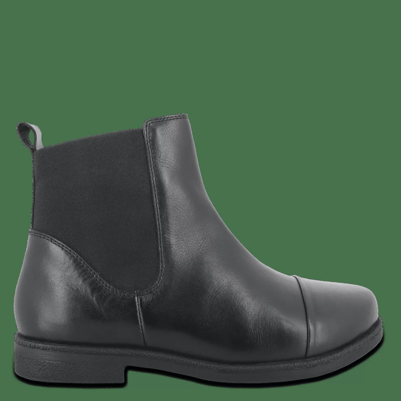 Chelsea Boots>Green Comfort Caroline Chelsea - Sort