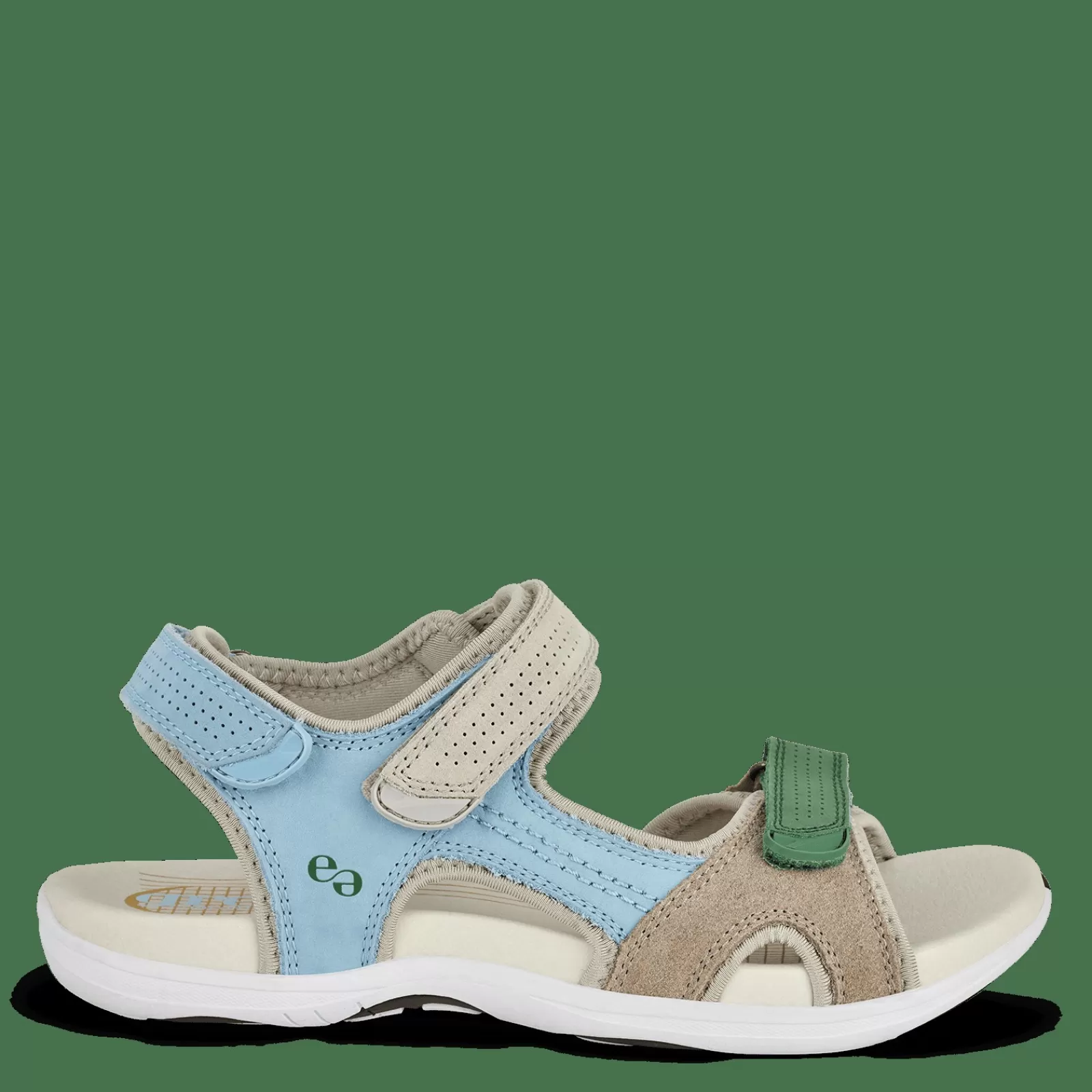 Sandaler Med Flad Sål>Green Comfort Corsica Cila - Light Blue