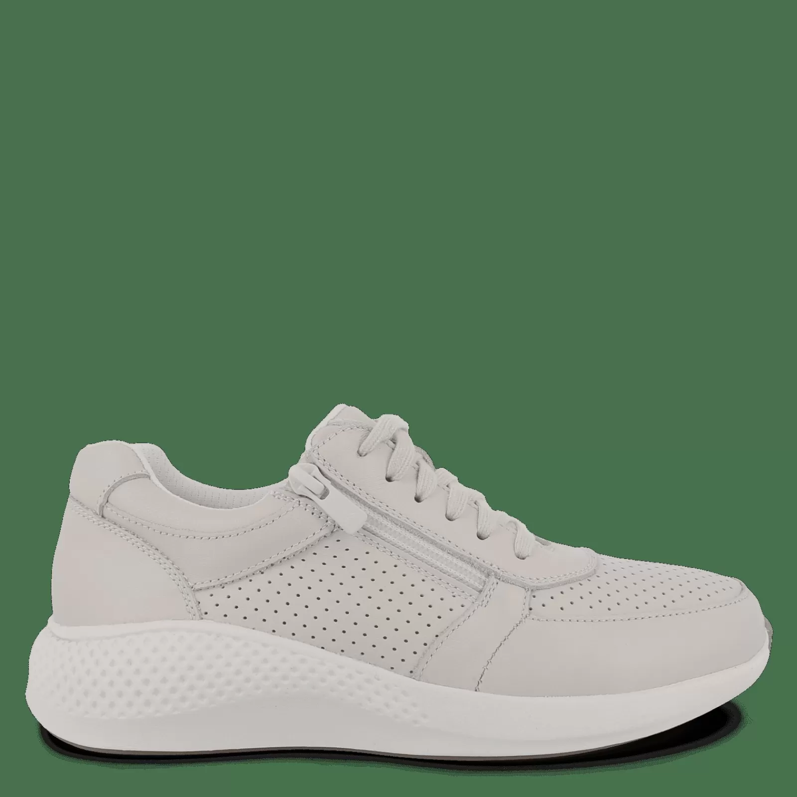 Snøresko>Green Comfort Dolphin Daisy - Cream White