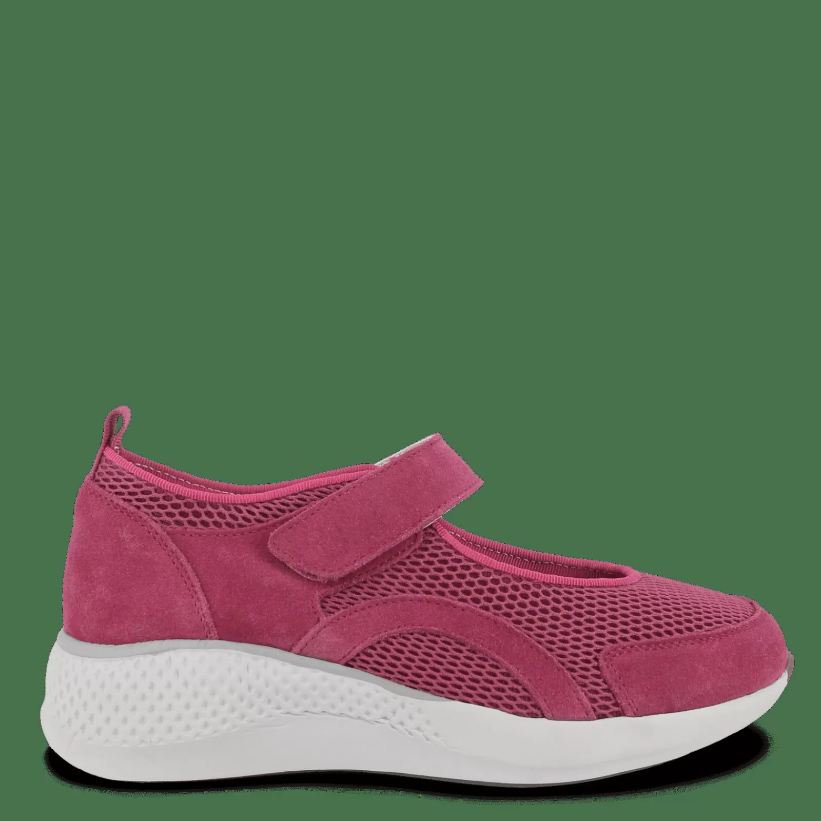 Sko Med Velcro>Green Comfort Dolphin Darla - Pink