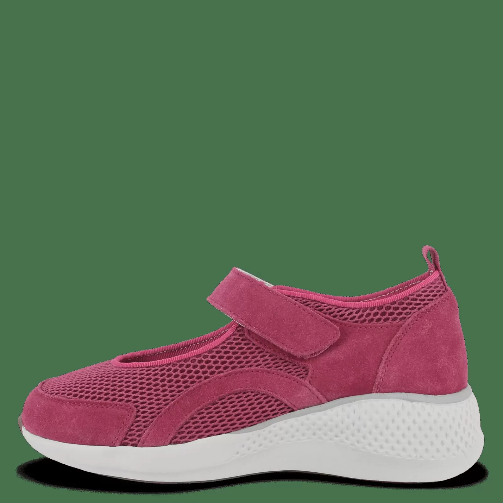 Sko Med Velcro>Green Comfort Dolphin Darla - Pink