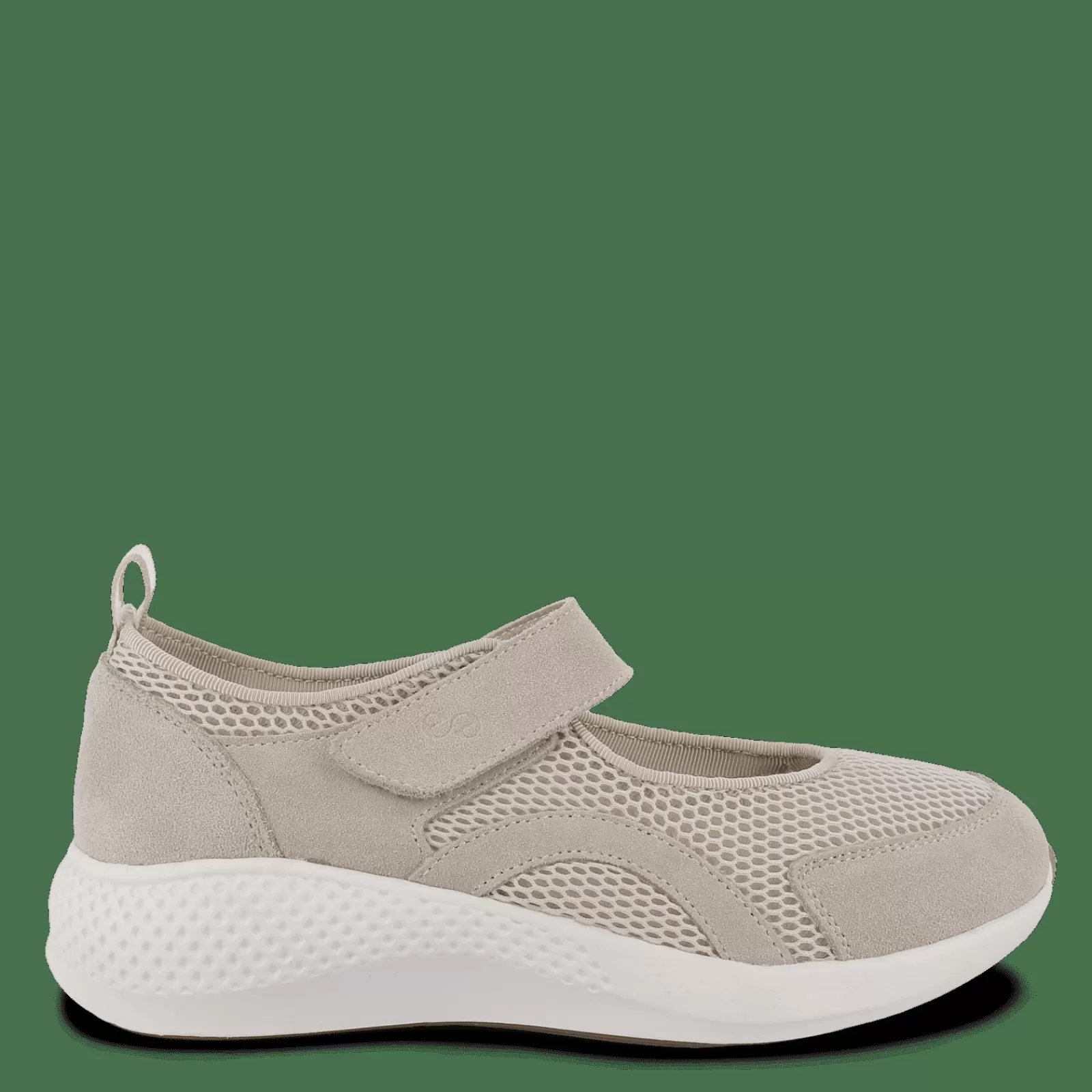 Sko Med Velcro>Green Comfort Dolphin Darla - Sand