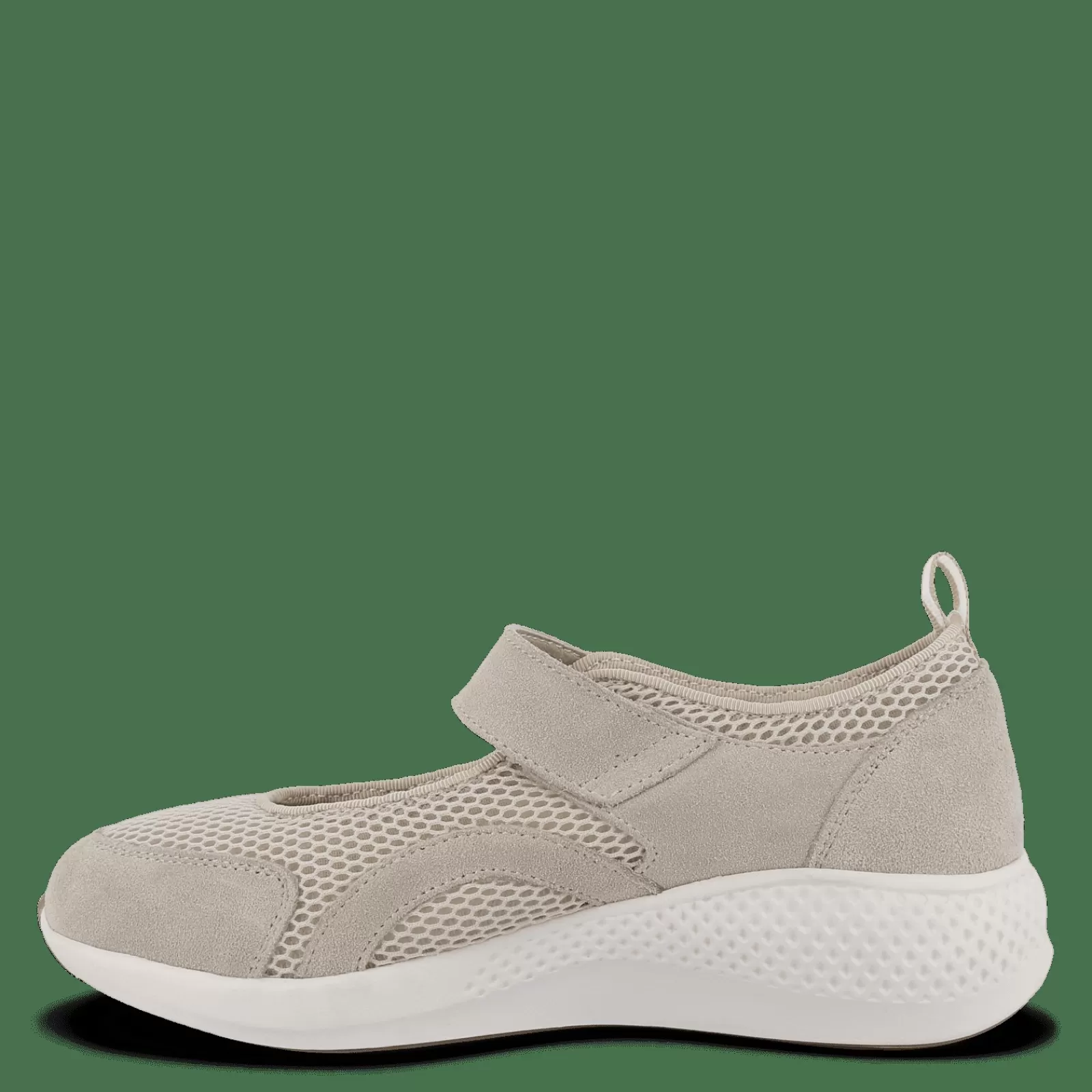 Sko Med Velcro>Green Comfort Dolphin Darla - Sand