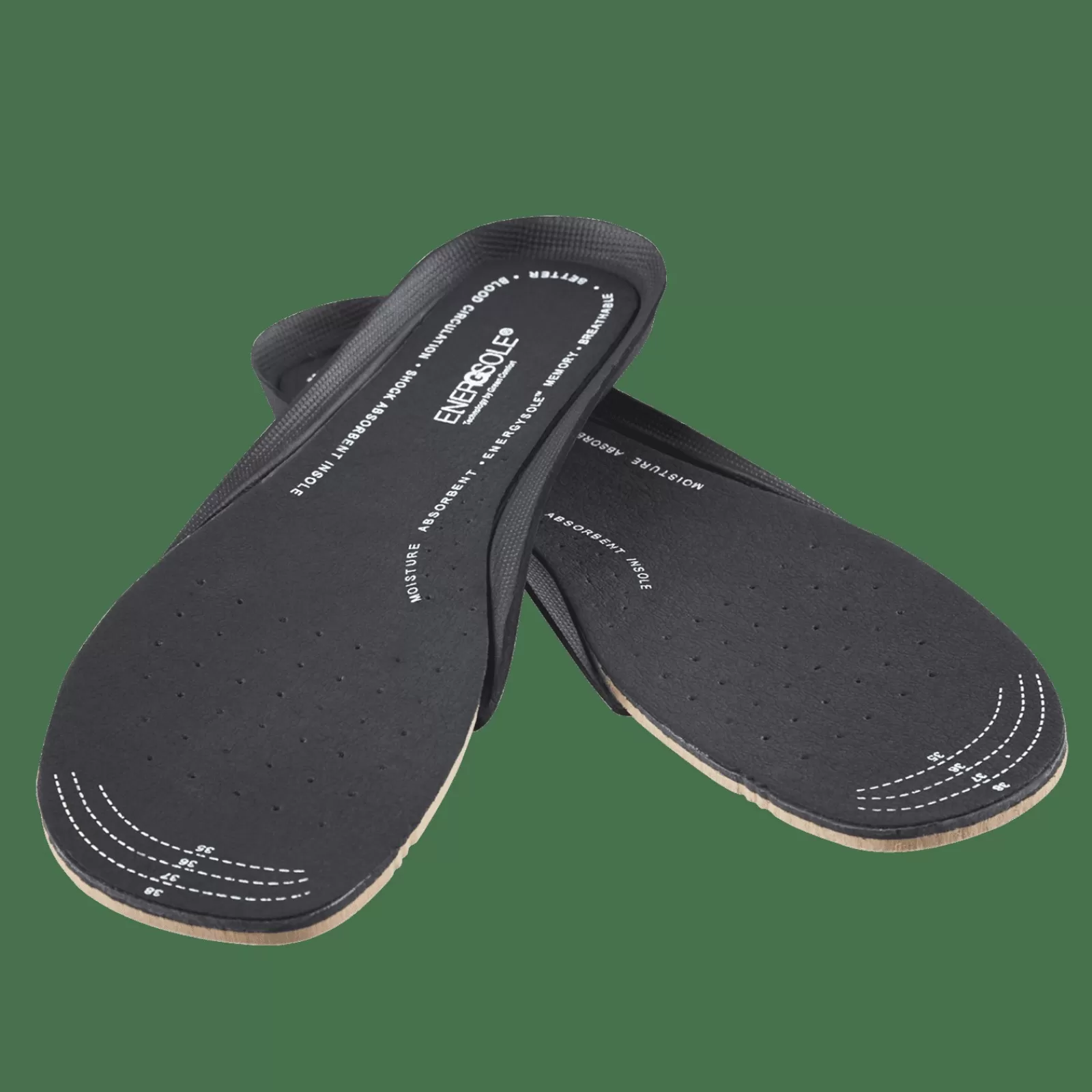 Såler>Green Comfort Energysole Memory 4,5 Mm - Sort