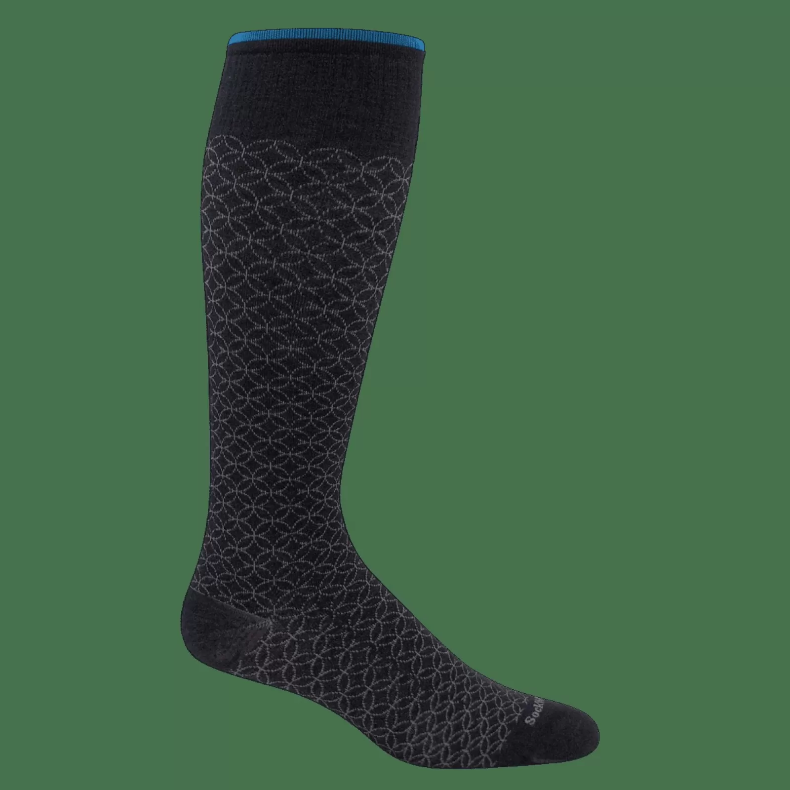 Strømper>Green Comfort Featherweight Fancy (Dame) - Sw Black Stripe