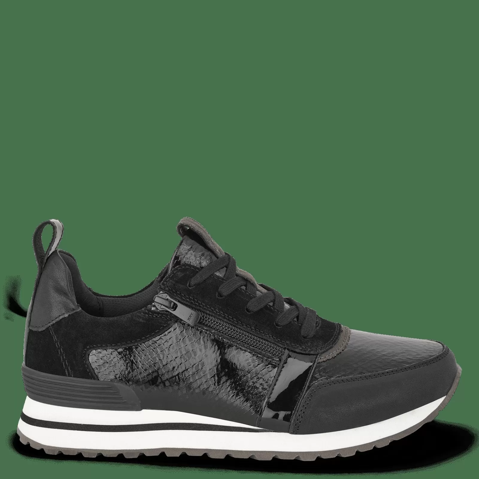 Snøresko>Green Comfort Freeness Fay - Black Mix