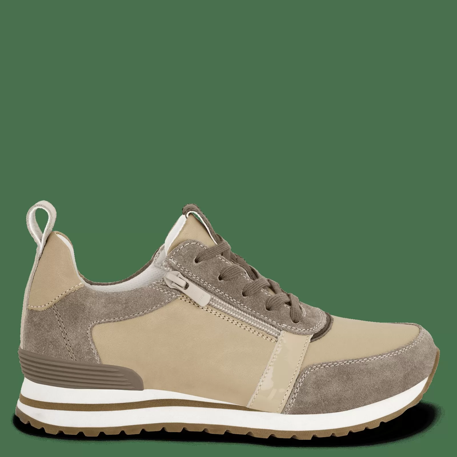 Lædersko>Green Comfort Freeness Fay - Cream White