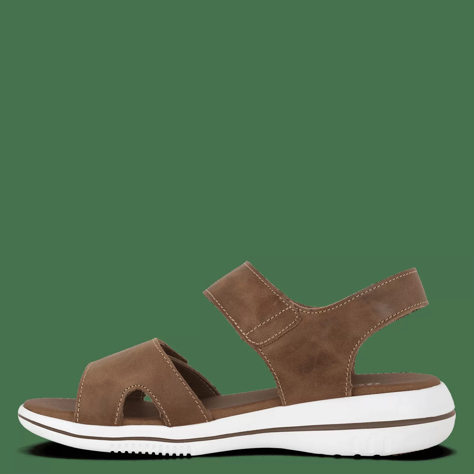 Sandaler Med Flad Sål>Green Comfort Leaf Lucy - Cognac