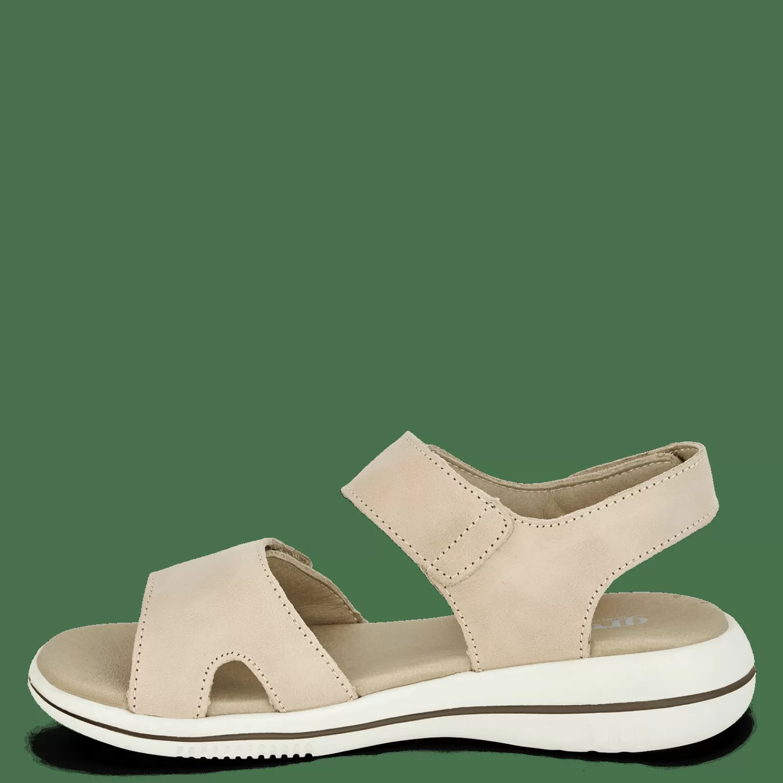 Sandaler Med Flad Sål>Green Comfort Leaf Lucy - Cream White