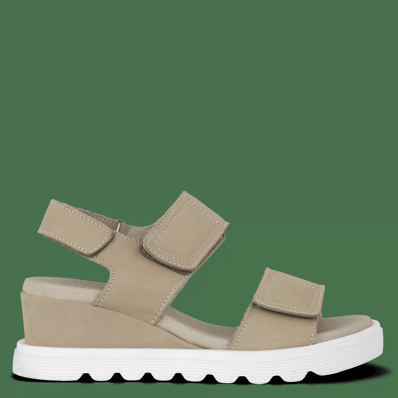 Sandaler Med Hæl>Green Comfort Mellow Miu - Sand