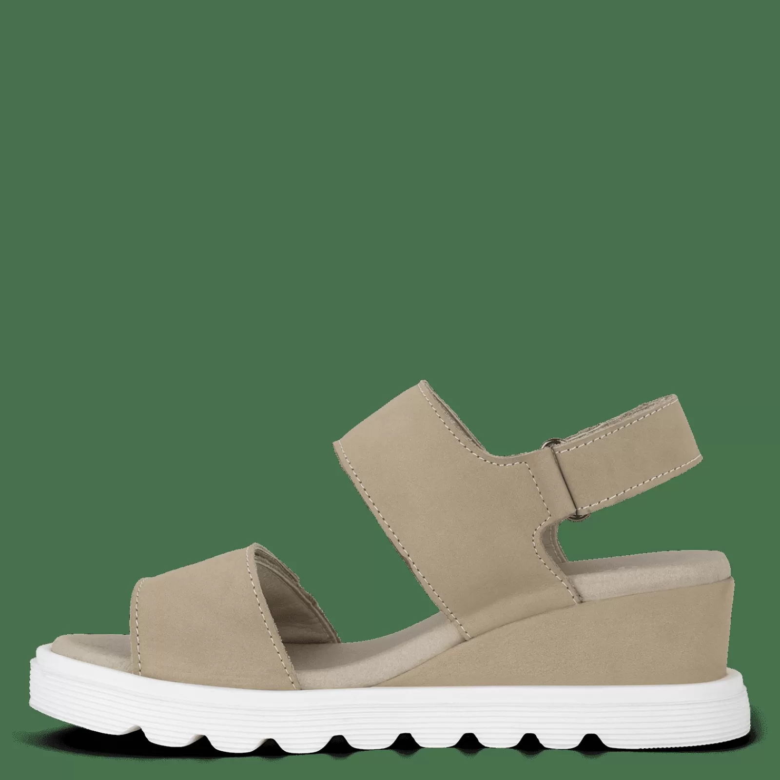 Sandaler Med Hæl>Green Comfort Mellow Miu - Sand