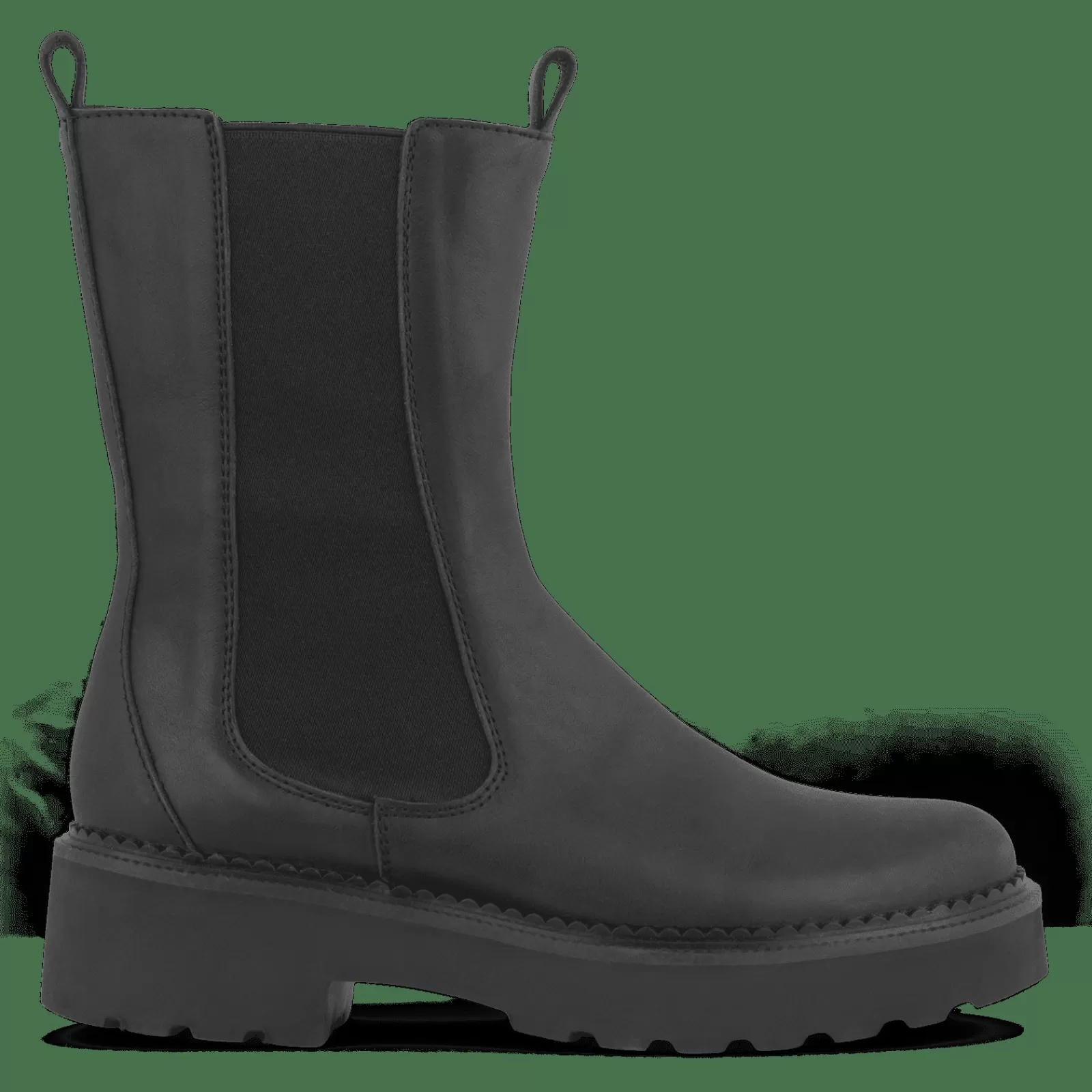 Chelsea Boots>Green Comfort Pitch Paola - Sort