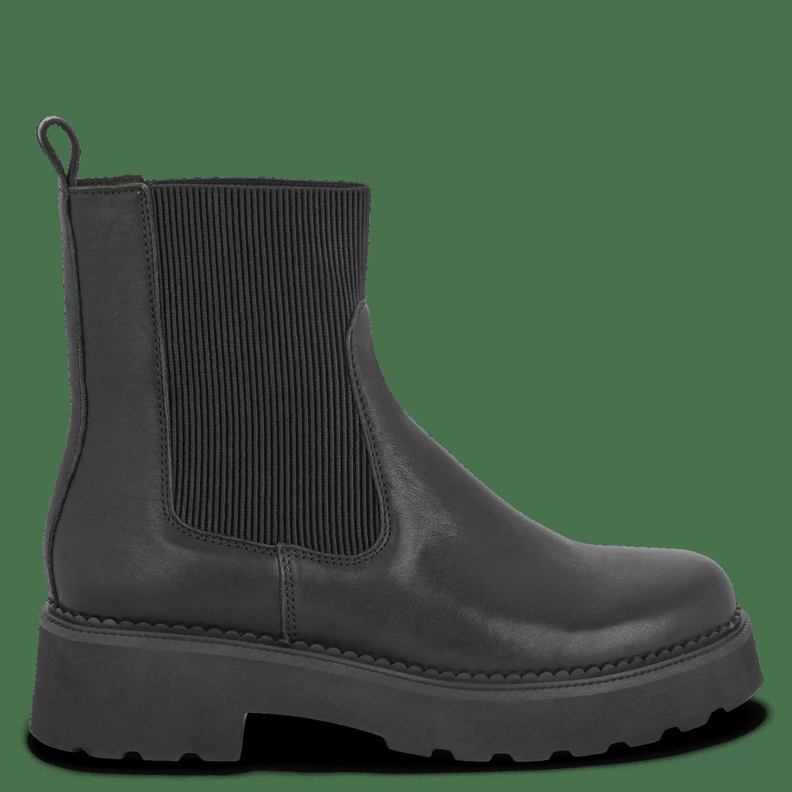 Chelsea Boots>Green Comfort Pitch Papaja - Sort