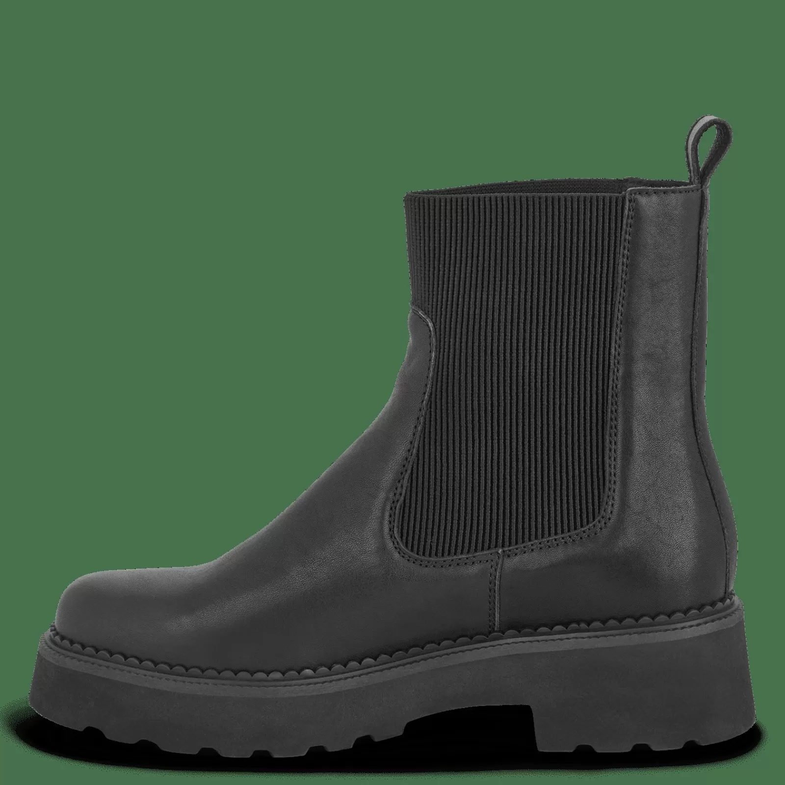 Chelsea Boots>Green Comfort Pitch Papaja - Sort