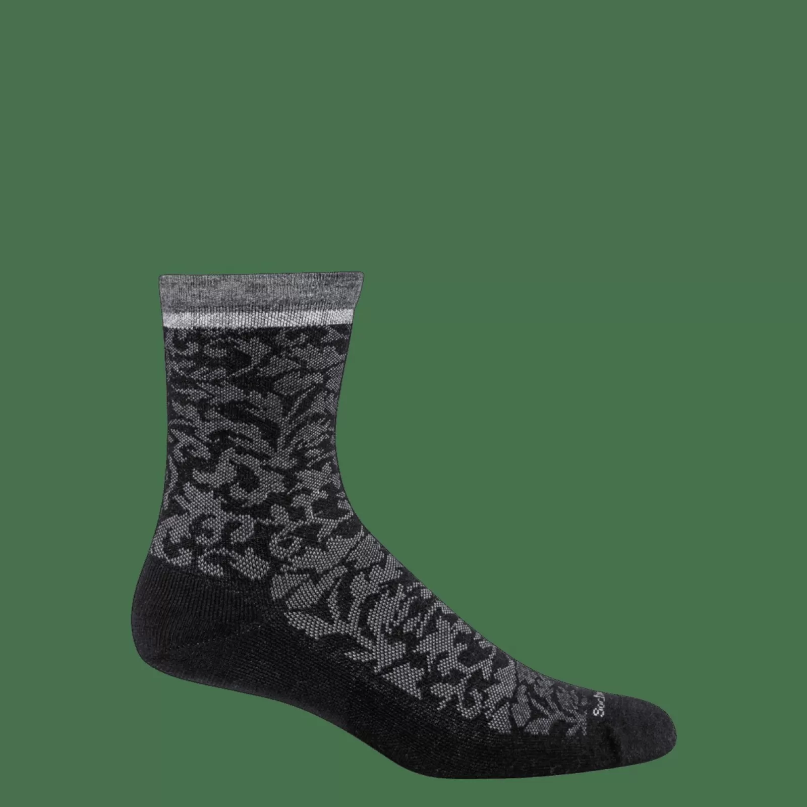 Strømper>Green Comfort Plantar Cush (Dame) - Sw Black Stripe