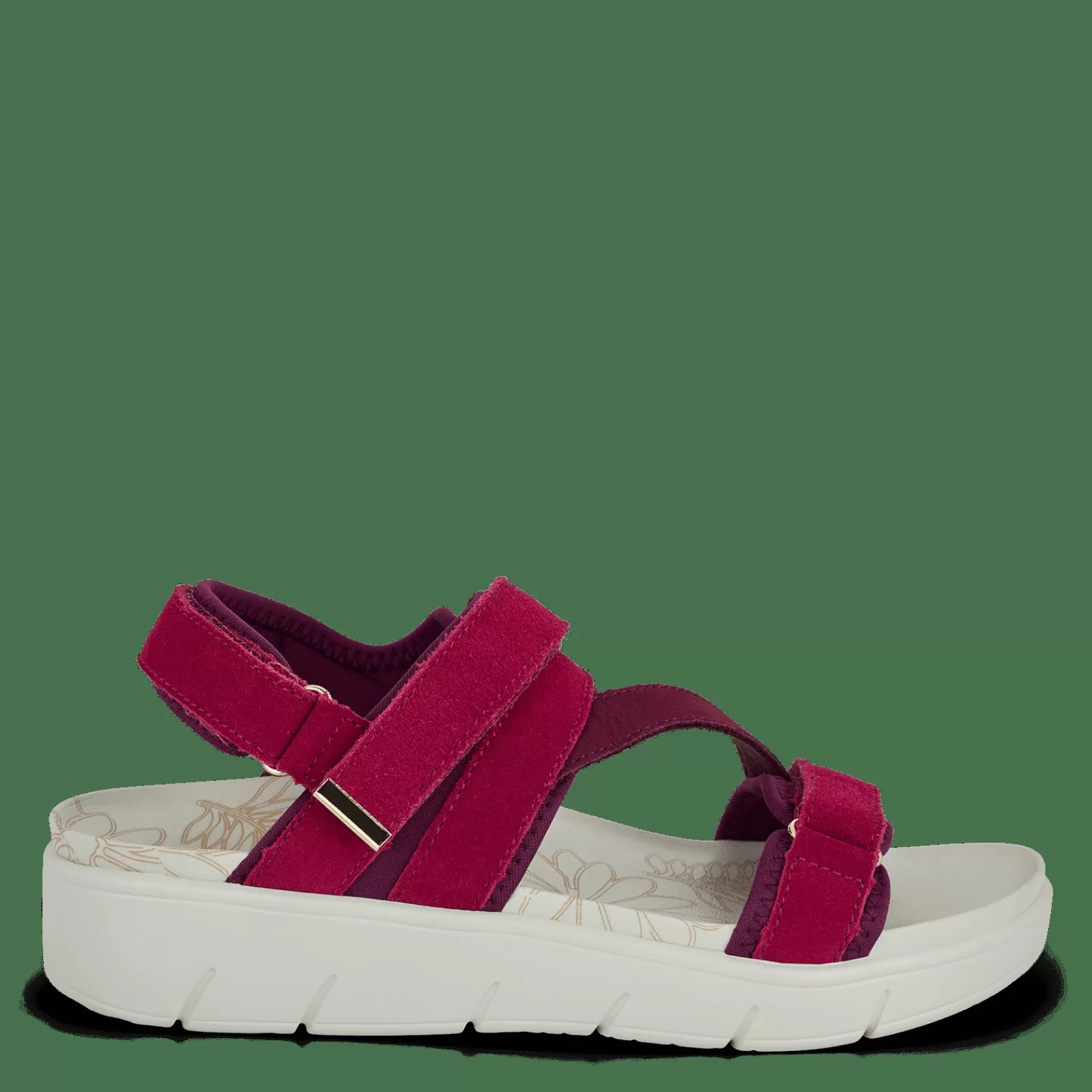 Sandaler Med Flad Sål>Green Comfort Rejoice Ruby - Pink