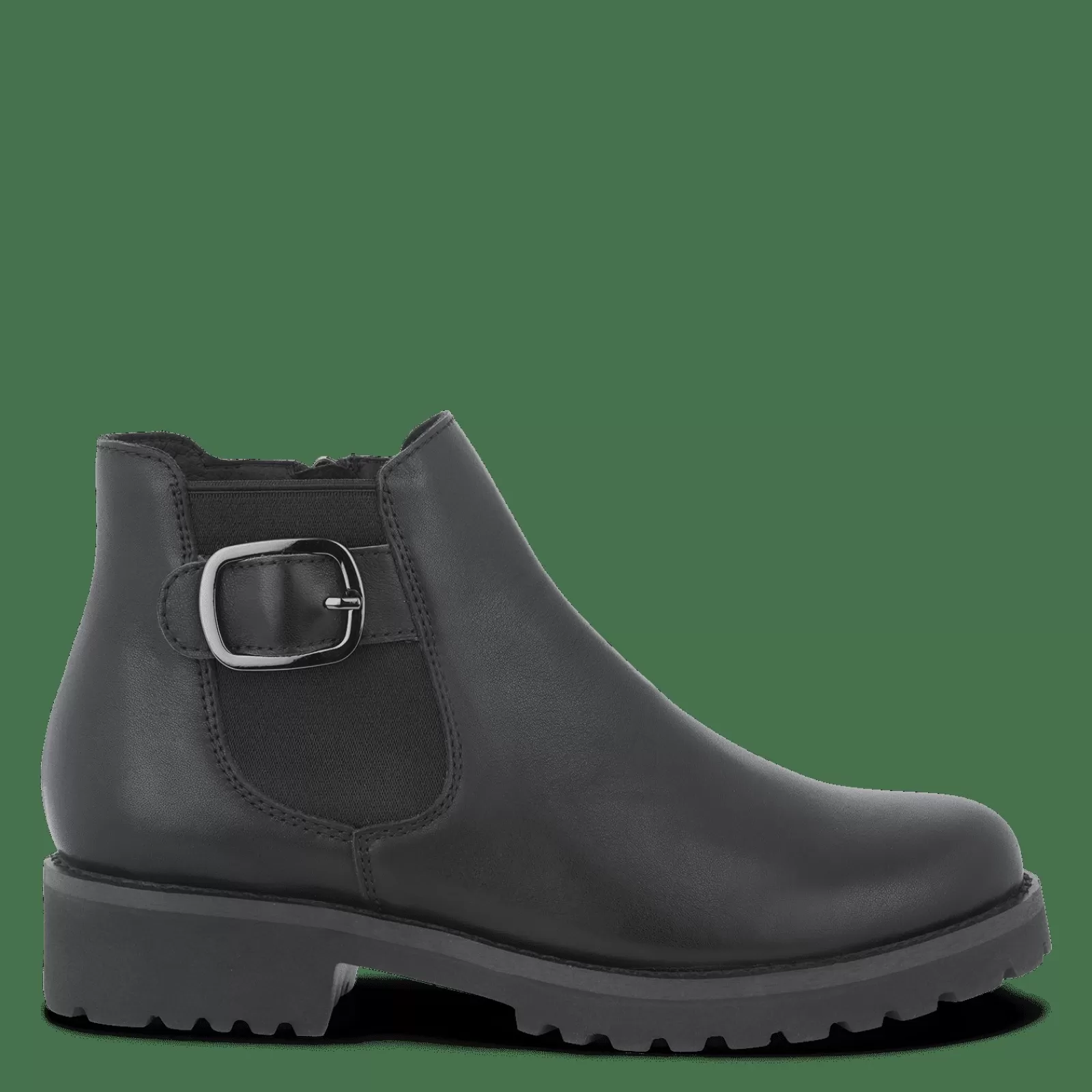 Chelsea Boots>Green Comfort Strike Silva - Sort