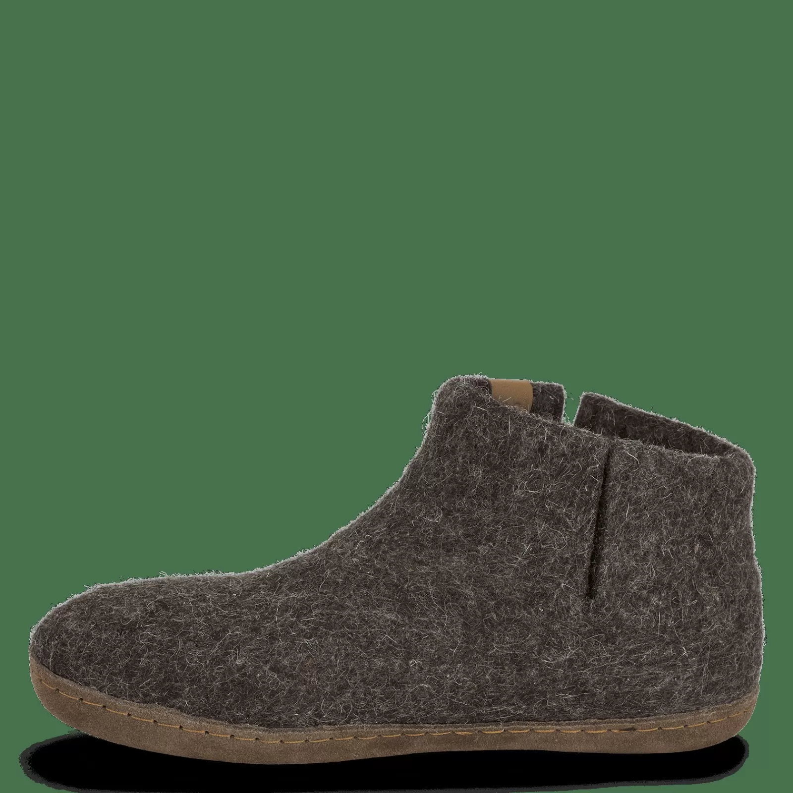 Hjemmesko Med Skindsål>Green Comfort Wool Everest - Brown