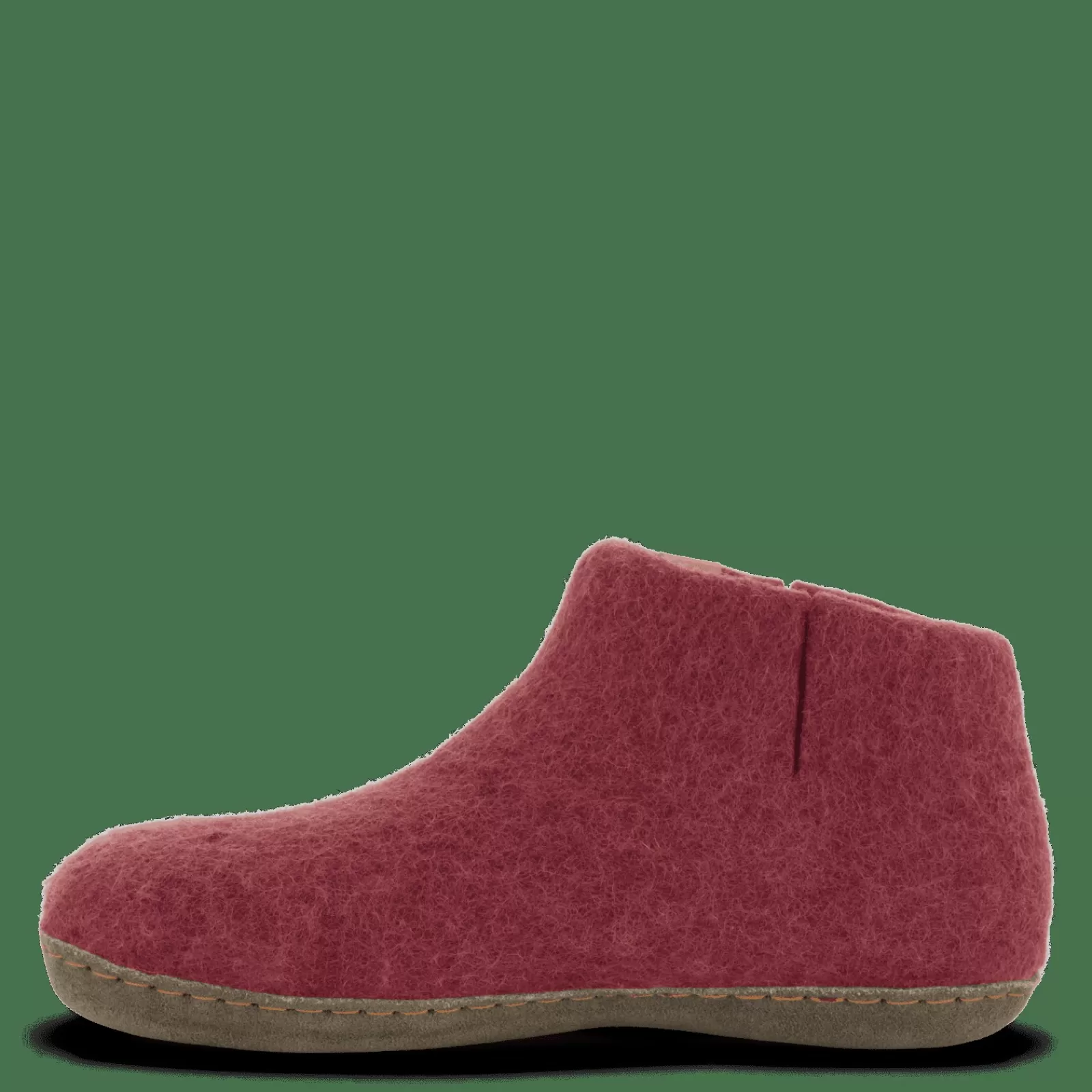 Hjemmesko Med Skindsål>Green Comfort Wool Everest - Wine