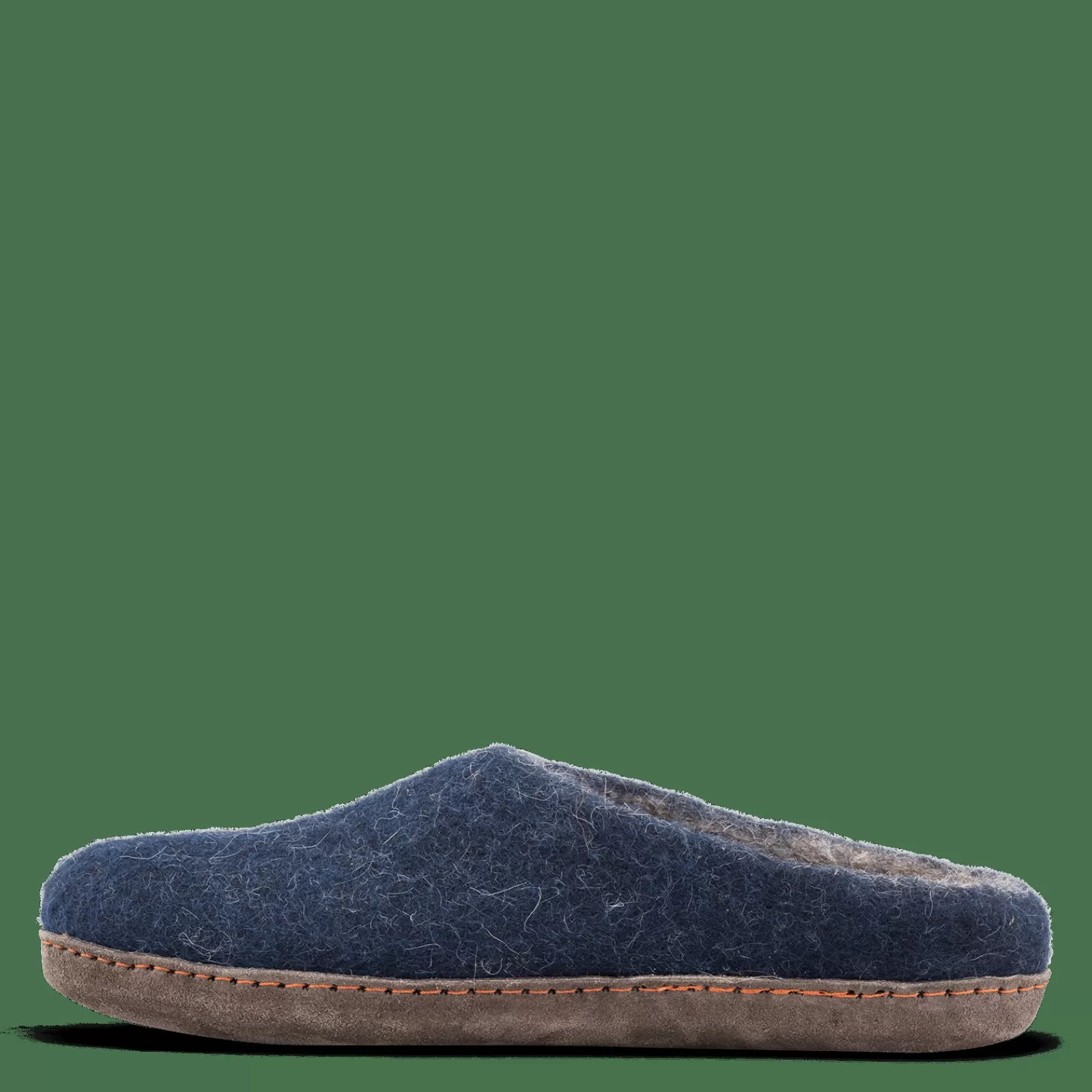 Hjemmesko Med Skindsål>Green Comfort Wool Makalu - Marine Blue