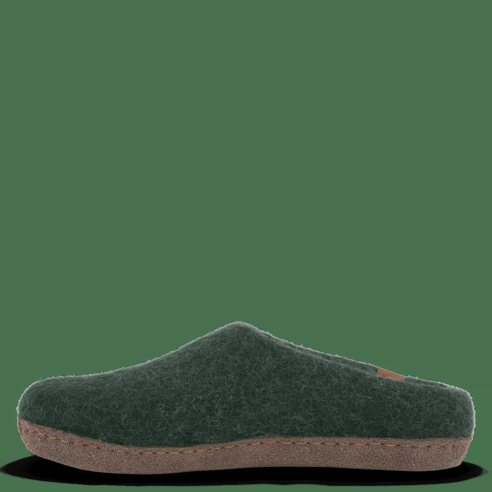 Hjemmesko Med Skindsål>Green Comfort Wool Makalu - Olive