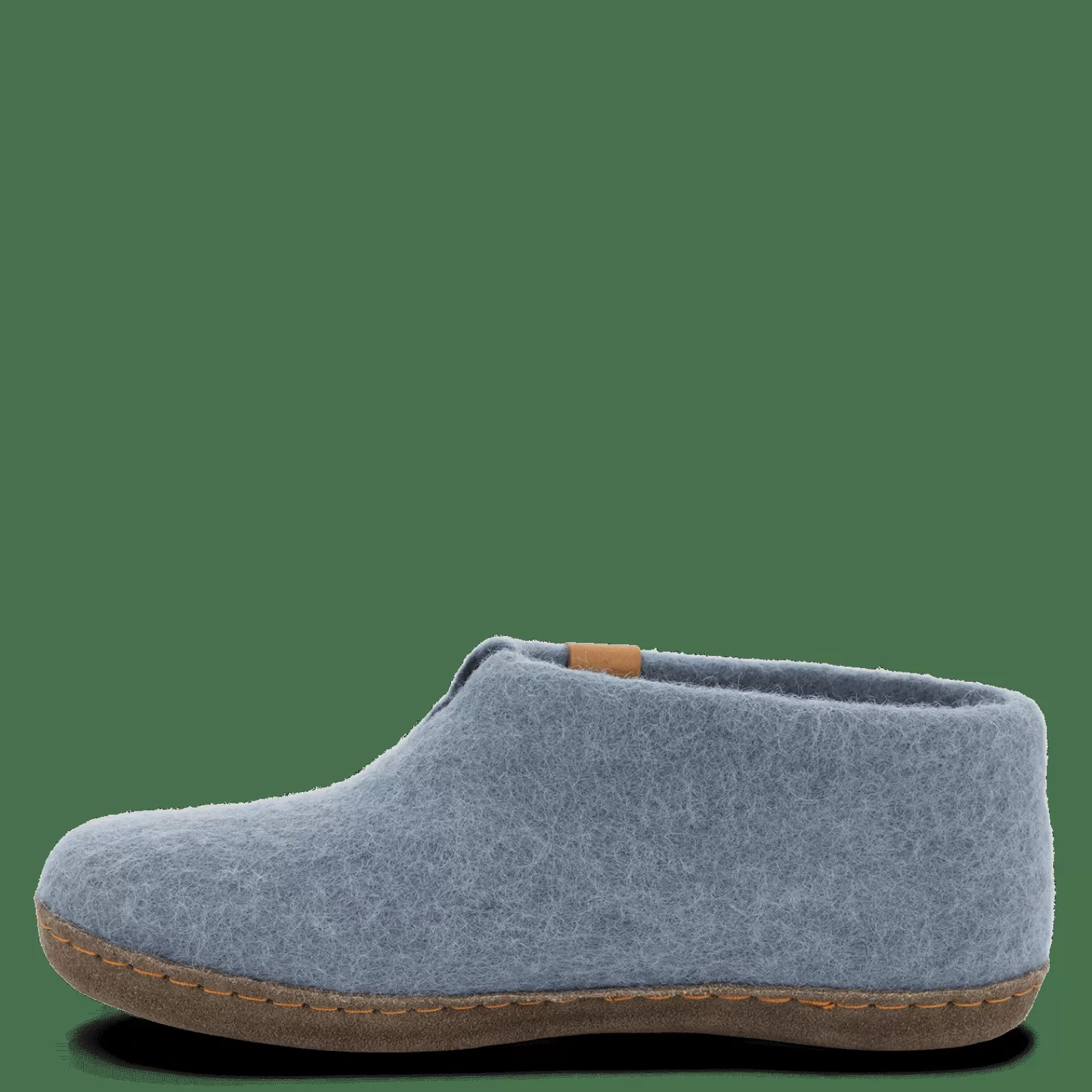 Hjemmesko Med Skindsål>Green Comfort Wool Mera - Light Blue