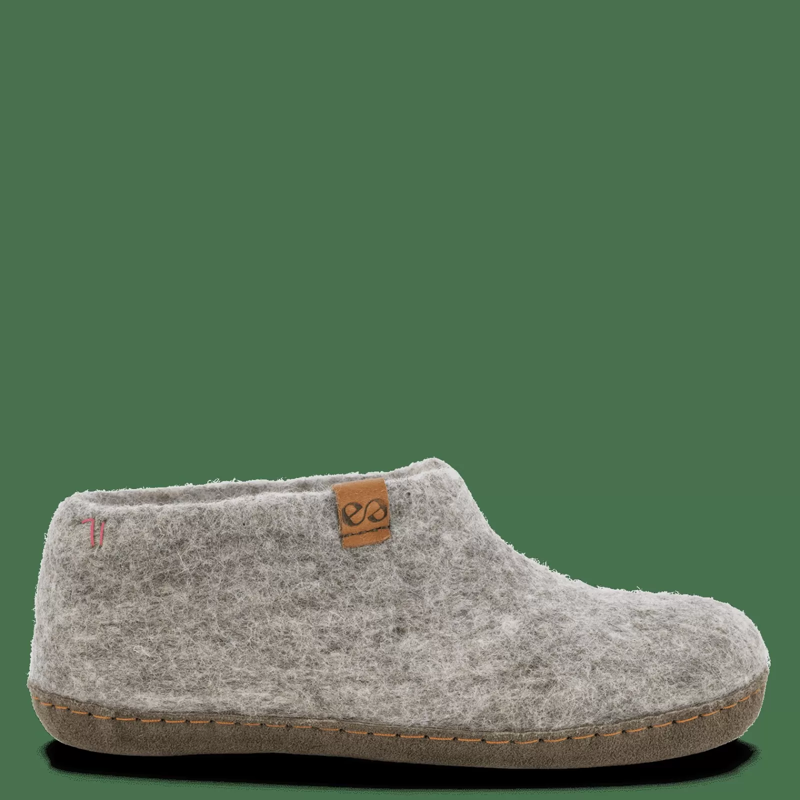 Hjemmesko Med Skindsål>Green Comfort Wool Mera - Light Grey