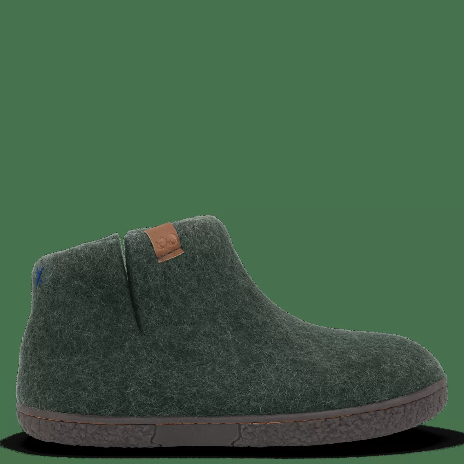 Hjemmesko Med Gummisål>Green Comfort Wool Nepal - Olive