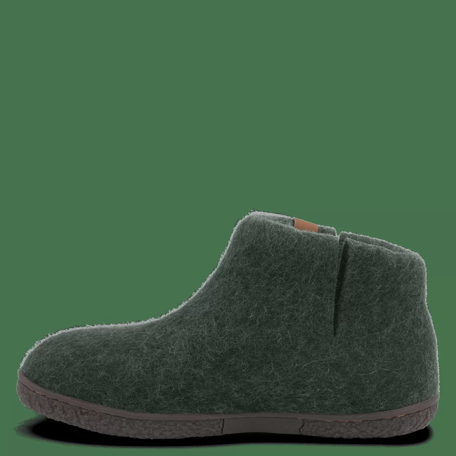 Hjemmesko Med Gummisål>Green Comfort Wool Nepal - Olive