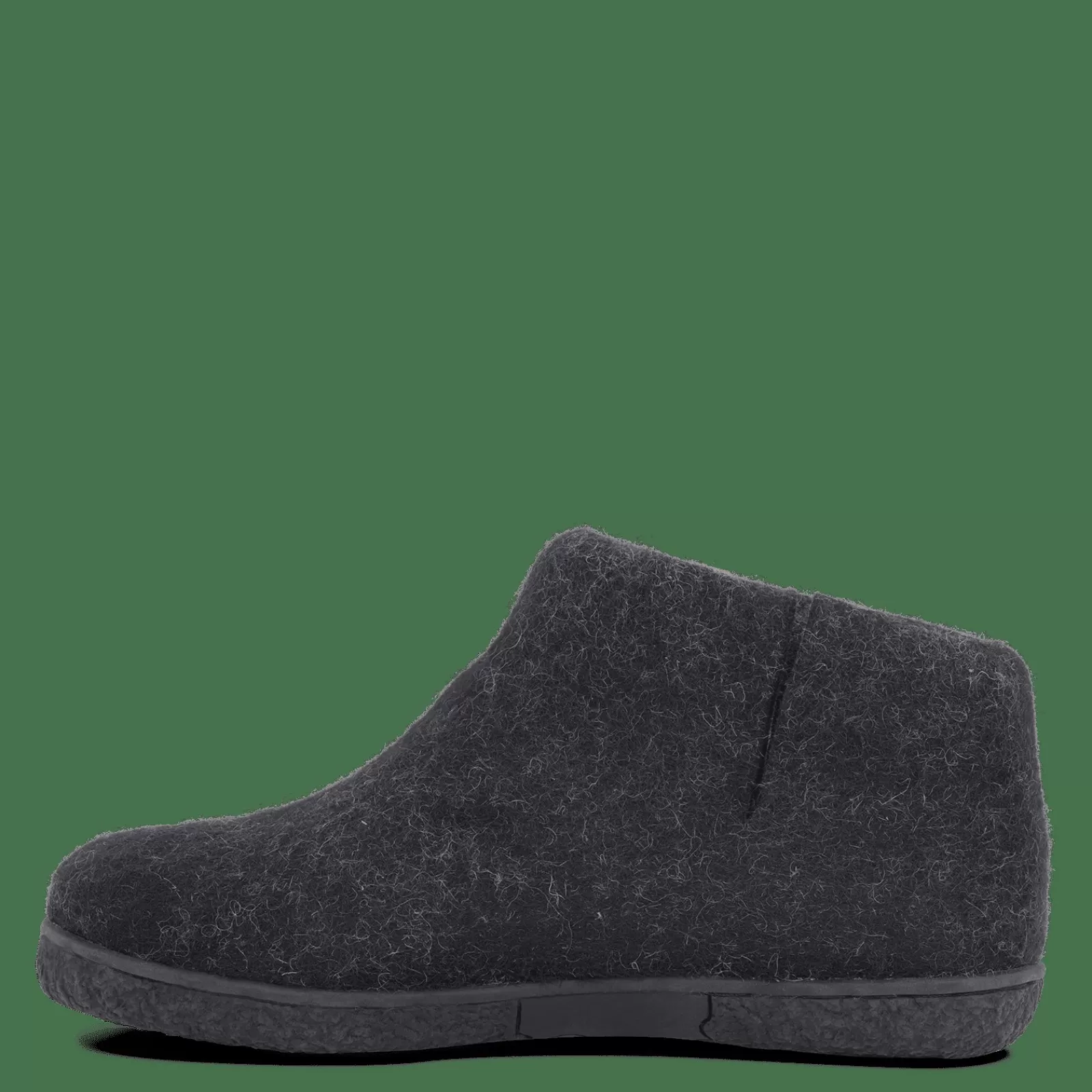 Hjemmesko Med Gummisål>Green Comfort Wool Nepal - Sort