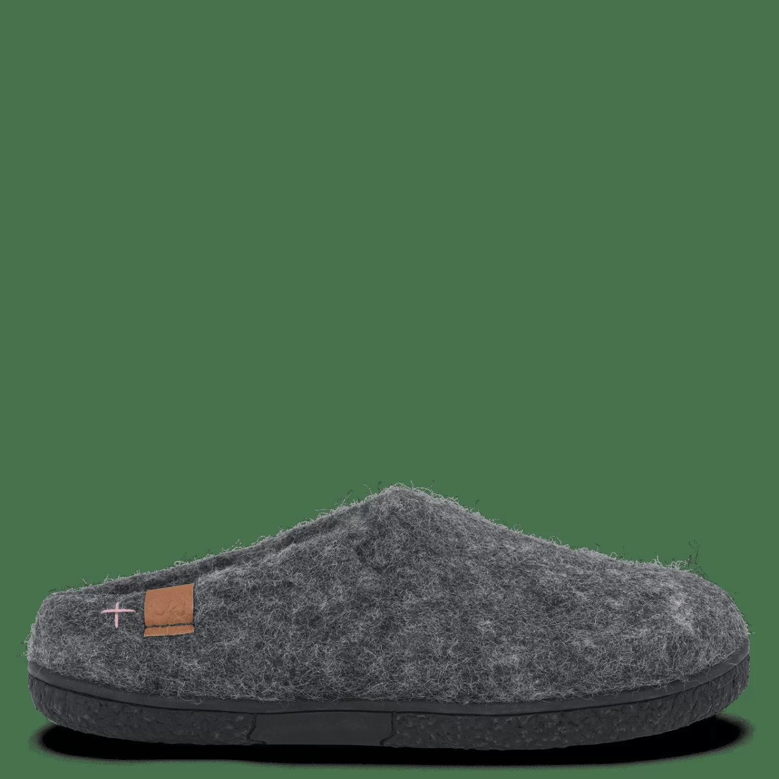 Hjemmesko Med Gummisål>Green Comfort Wool Tibet - Antracit Grey