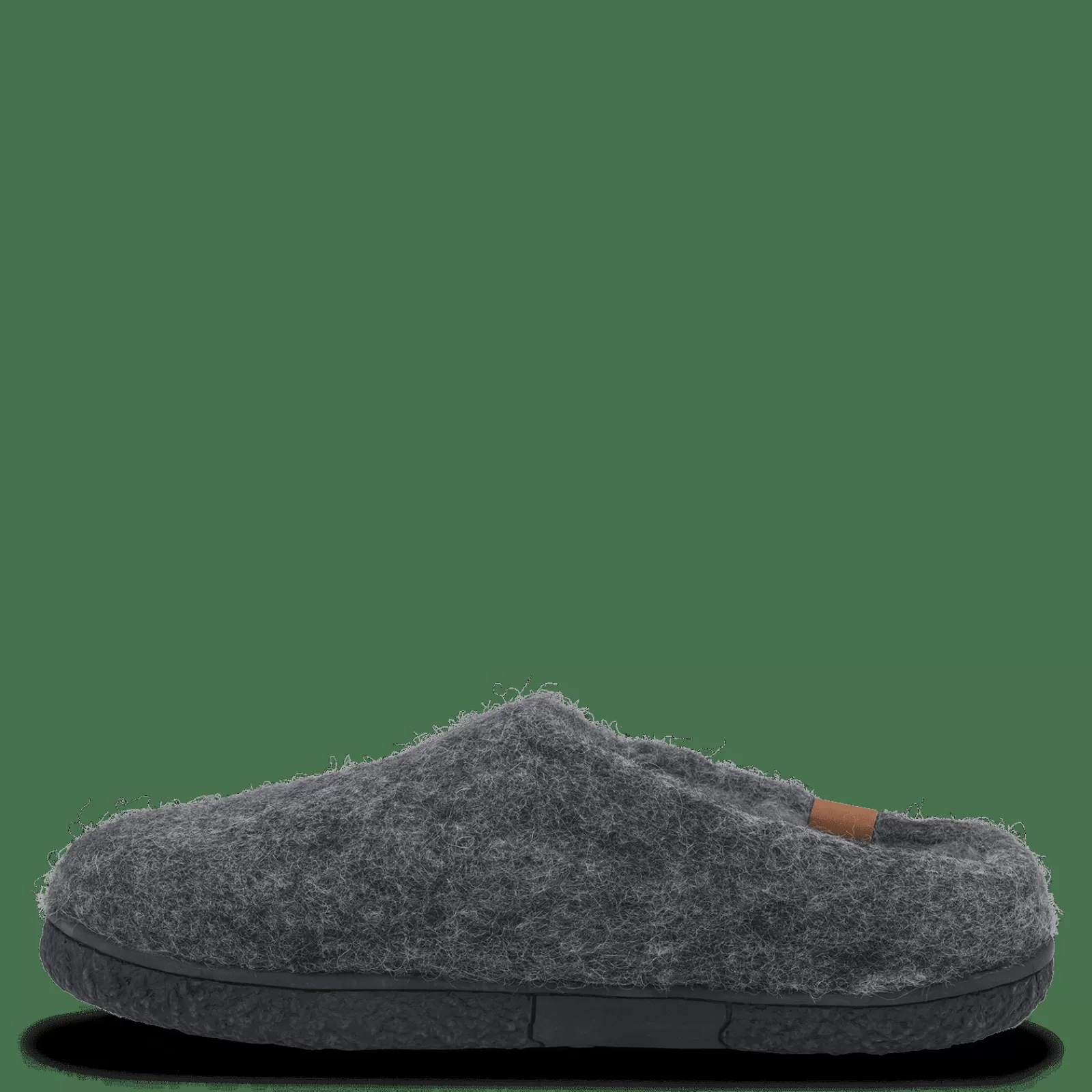 Hjemmesko Med Gummisål>Green Comfort Wool Tibet - Antracit Grey