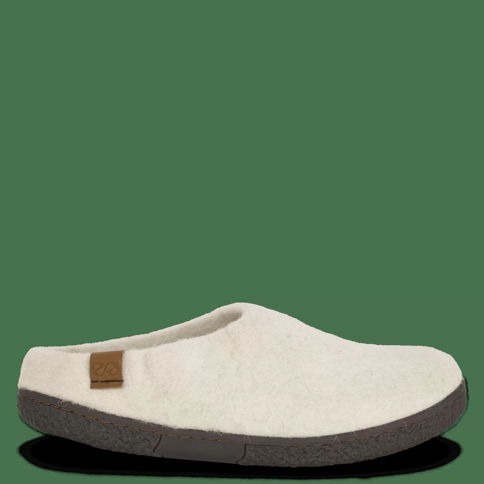 Hjemmesko Med Gummisål>Green Comfort Wool Tibet - Offwhite